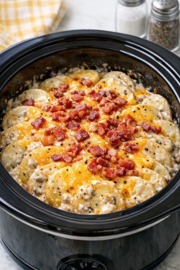 Amish Buggy Wheel Potatoes Slow Cooker
