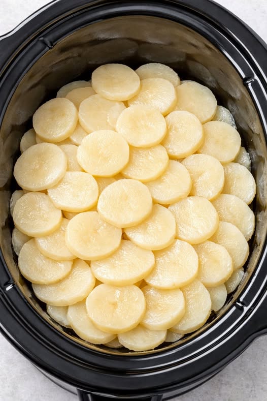 Amish Buggy Wheel Potatoes Slow Cooker