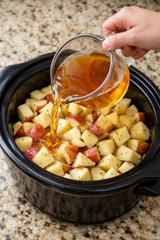 Amish Cider Potatoes-Slow Cooker