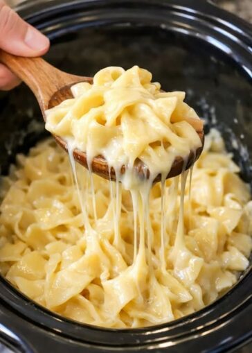 Amish Swiss Cheese Noodles Slow Cooker
