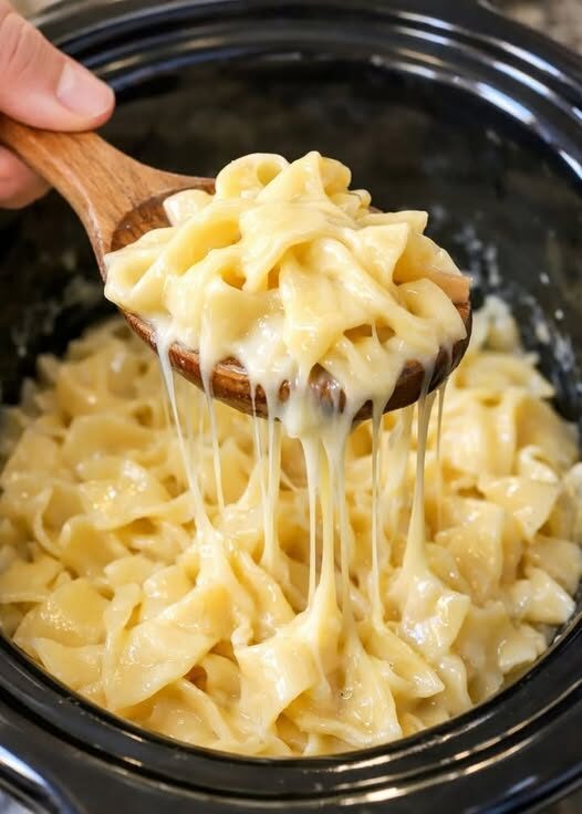 Amish Swiss Cheese Noodles Slow Cooker