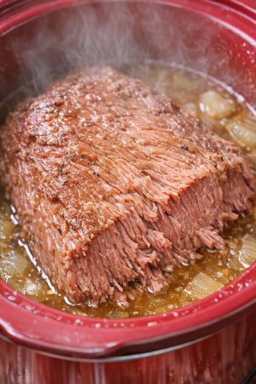 Apple Cider Corned Beef Slow Cooker 3-Ingredient