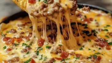 Bacon Cheeseburger Queso Dip