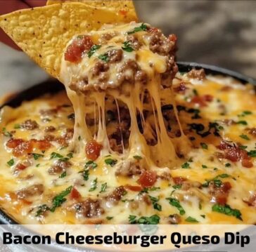 Bacon Cheeseburger Queso Dip