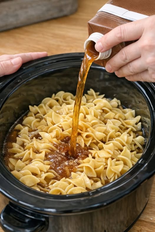 Beef and Noodles Slow Cooker
