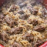 Beef and Sauerkraut In Slow Cooker