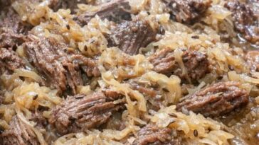 Beef and Sauerkraut In Slow Cooker