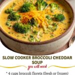 Broccoli Cheddar Soup Slow Cooker