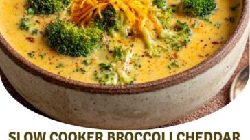 Broccoli Cheddar Soup Slow Cooker