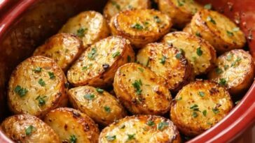Caramelized Baby Gold Potatoes Slow Cooker