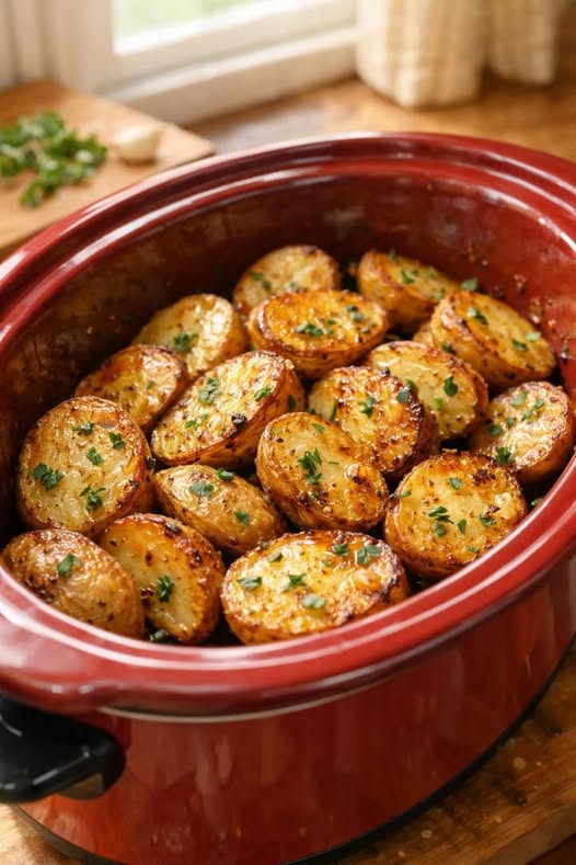 Caramelized Baby Gold Potatoes Slow Cooker