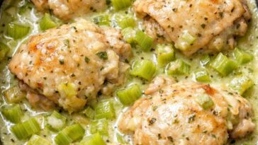 Celery Cream Chicken Slow Cooker