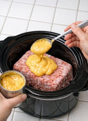 Cheesy Fiesta Beef-Slow Cooker 