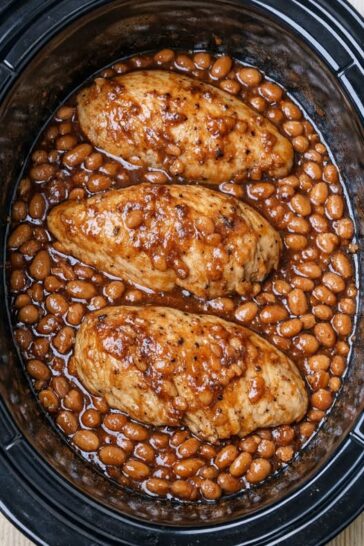 Chicken and Baked Beans Slow Cooker