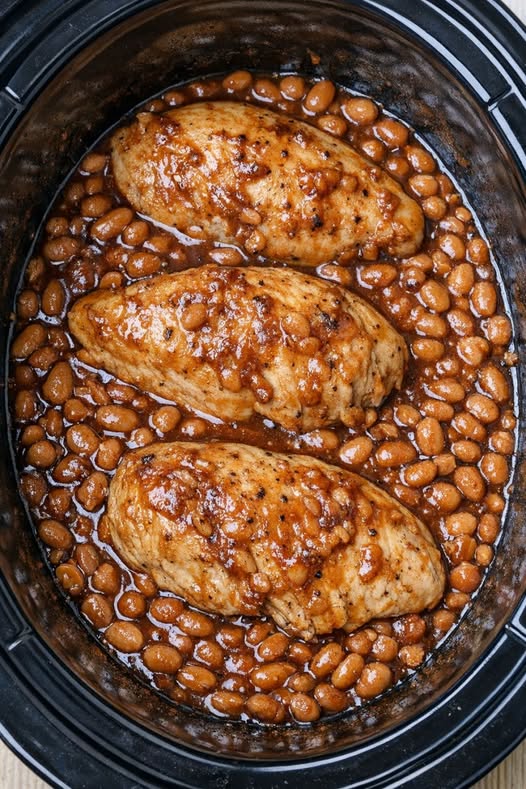 Chicken and Baked Beans Slow Cooker