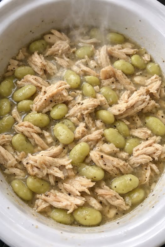 Chicken and Lima Beans-Slow Cooker