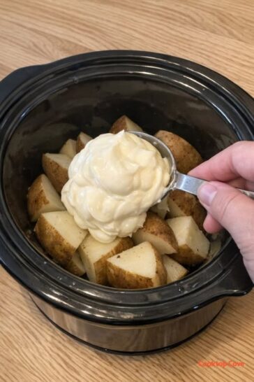 Creamy Cookout Potatoes Slow Cooker
