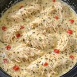 Creamy Italian Chicken Slow Cooker 4-Ingredient
