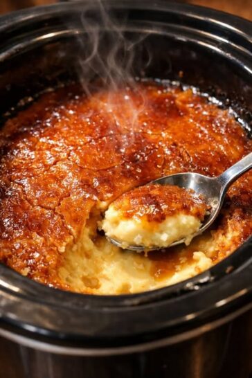 Crème Brûlée Pudding Cake Slow Cooker