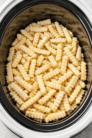 Crinkle Cut Potato Bake Slow Cooker