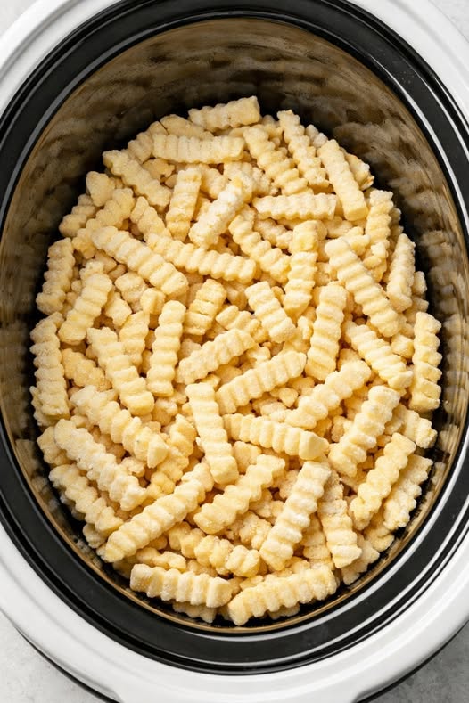 Crinkle Cut Potato Bake Slow Cooker