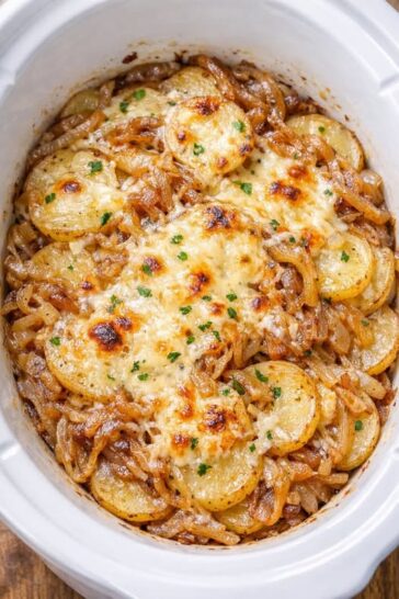 French Onion Potatoes Slow Cooker