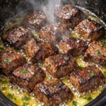 Garlic Butter Steak Bites Slow Cooker