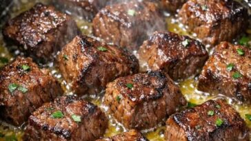 Garlic Butter Steak Bites Slow Cooker