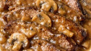 Golden Mushroom Sirloin Slow Cooker