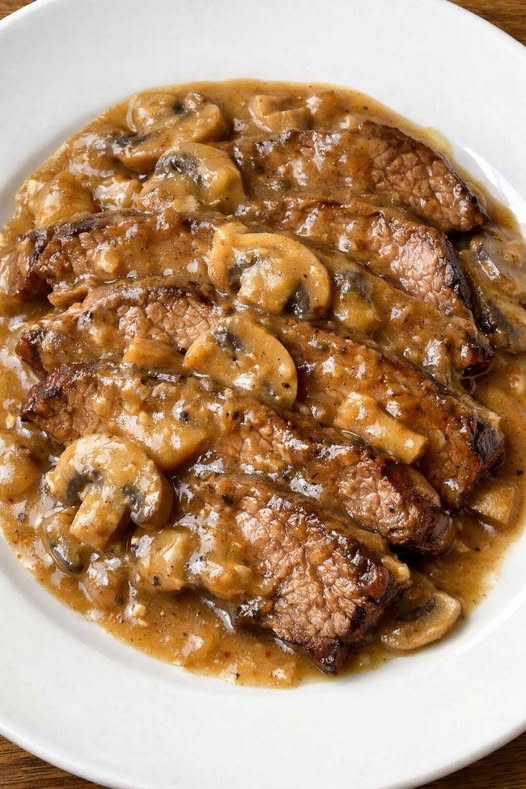 Golden Mushroom Sirloin Slow Cooker