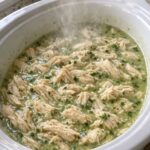 Herb Shredded Chicken In Slow Cooker
