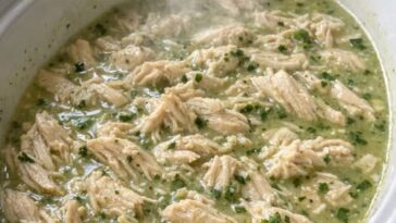 Herb Shredded Chicken In Slow Cooker