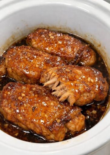 Honey Garlic Pork Chops Slow Cooker