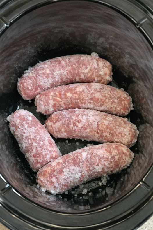 Italian Sausage and Peppers (Frozen Links) - Slow Cooker