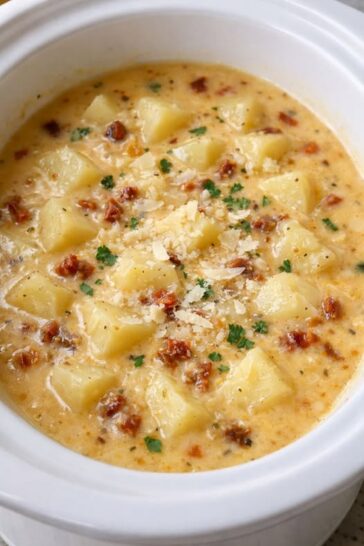 Marry Me Potato Soup Slow Cooker 3-Ingredient