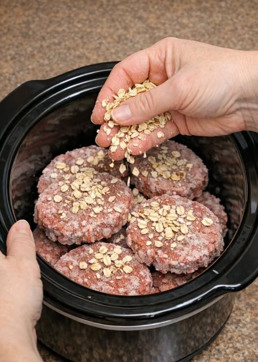 Meatloaf with Oats and Frozen Burgers