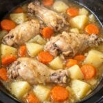 Poor Man Chicken Stew Slow Cooker