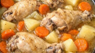 Poor Man Chicken Stew Slow Cooker