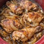Poor Man Chicken and Onion Slow Cooker 3-Ingredient