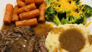 Pot Roast-Carrots Broccoli