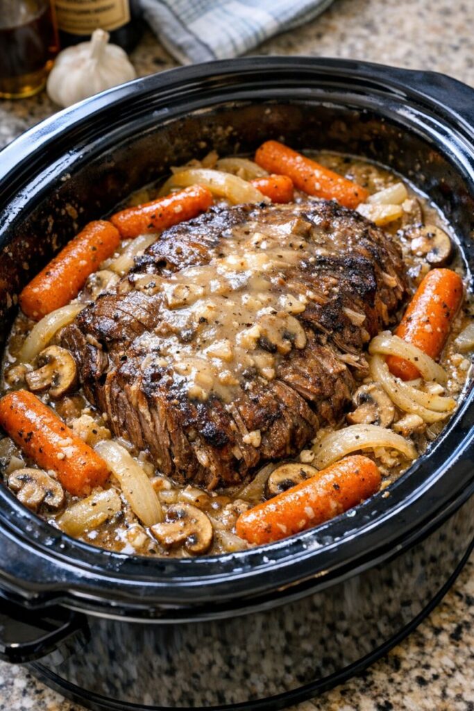 Pot Roast with Carrots Slow Cooker
