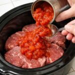 Slow Cooker Amish Swiss Steak (4 Ingredients)