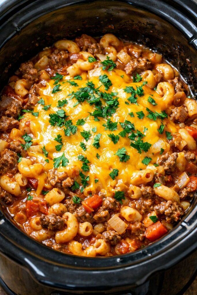 Serve it over warm pasta, noodles, or rice to catch all the yummy sauce. Add a green salad or steamed beans on the side, and buttered bread or garlic toast makes it feel like home. For a big group, keep it warm and let folks add their own cheese or sour cream.