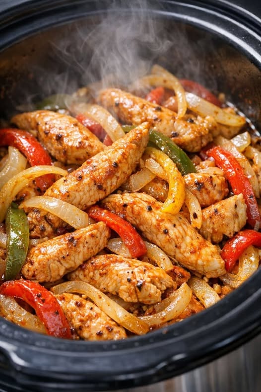 Slow Cooker Chicken Fajitas