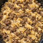 Slow Cooker Ground Beef Noodles