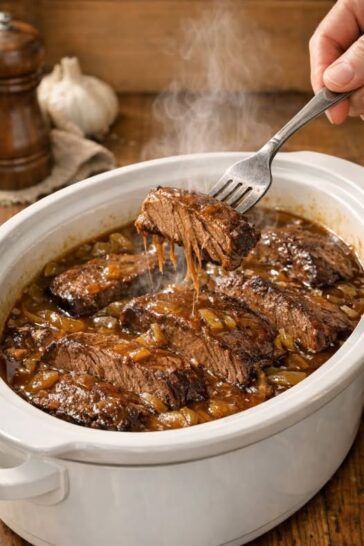 Slow Cooker Smothered Beef