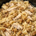 Amish Chicken Stuffing Noodles Slow Cooker