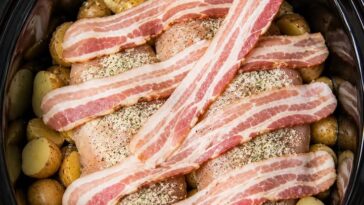 Bacon-Covered Chicken & Potatoes Slow Cooker