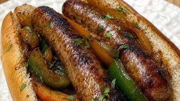 ITALIAN SAUSAGE WITH PEPPERS AND ONIONS 🌶️🌭