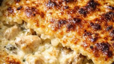 Slow cooker cheesy beef potatoes served family-style